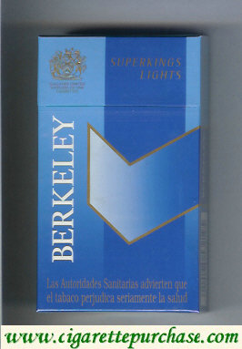 Berkeley superngs lights cigarettes blue